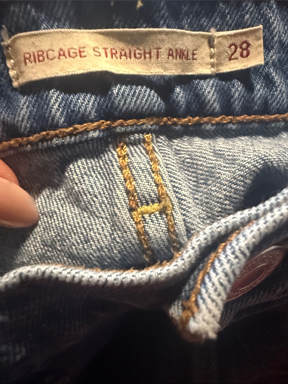 Levis Rib Cage Straight Ankle Jeans size 28 - Picture 4 of 13